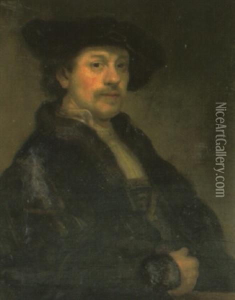 Portrait Of The Artist, Aged 34 Oil Painting -  Rembrandt van Rijn