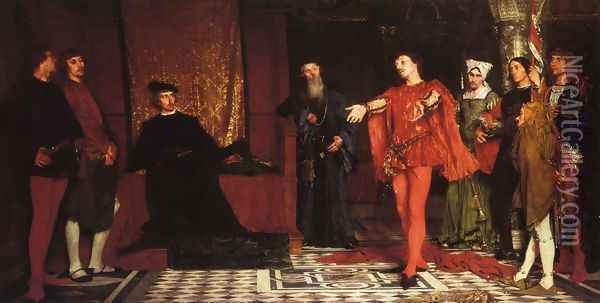 The Actors before Hamlet Oil Painting - Ladislas Wladislaw von Czachorski
