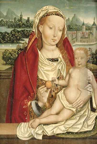 The Madonna and Child 2 Oil Painting - Flemish School