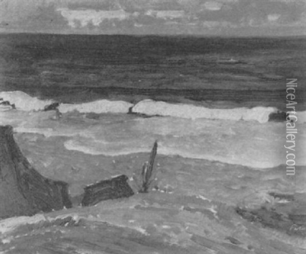 Beach View Oil Painting - James Edward Hervey MacDonald