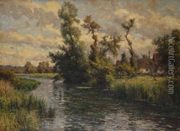 By The River Oil Painting - Louis Aston Knight