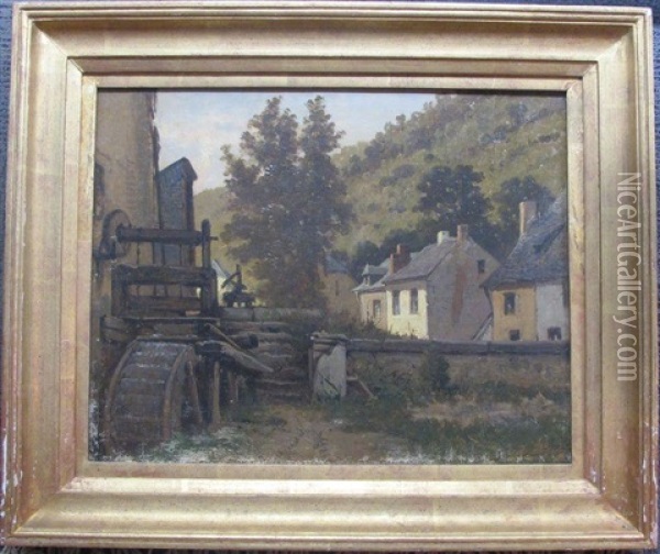 Le Moulin Du Village Oil Painting - Jean Baptiste de Greef