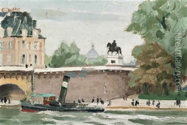 Paris Oil Painting - Adolphe Valette