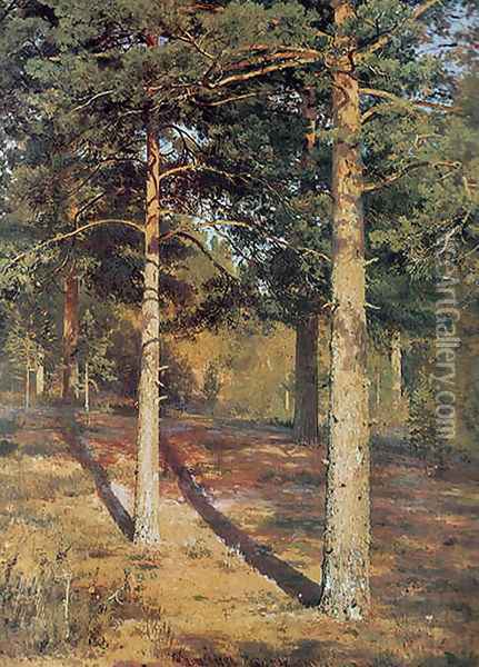 The Sun-lit Pines Oil Painting - Ivan Shishkin