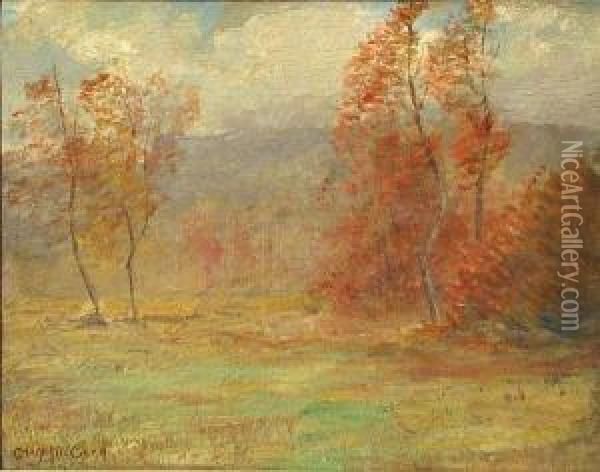 Autumn Landscape Oil Painting - Charles William Wyllie