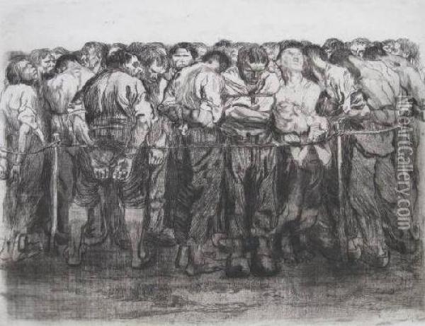 Gefangenen Oil Painting - Kathe Kollwitz