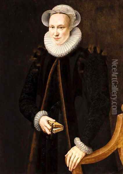 Portrait of a Lady 2 Oil Painting - Willem Adriaensz Key