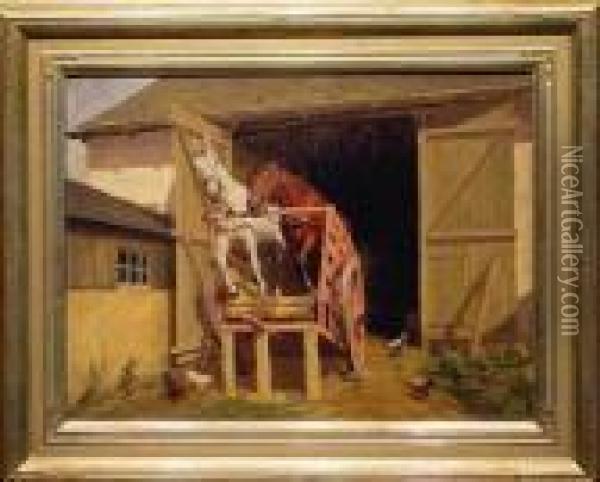 Horses Oil Painting - Frank Reed Whiteside