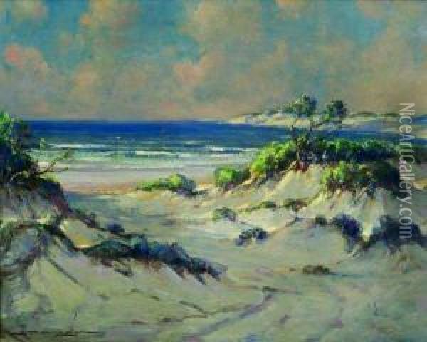 Sand Dunes Oil Painting - Frederick Mortimer Lamb