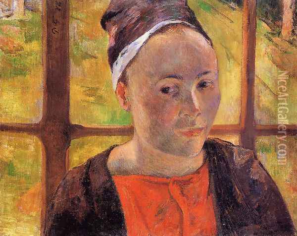 Portrait Of A Woman Oil Painting - Paul Gauguin