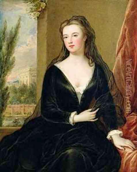 Sarah Duchess of Marlborough Oil Painting - William Derby