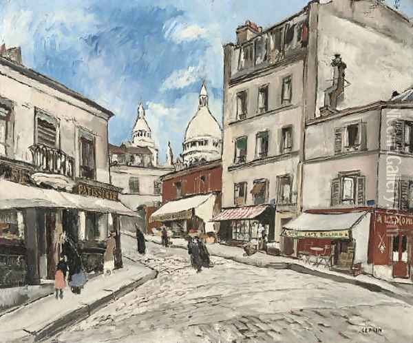 Rue Drevet, Montmartre Oil Painting - Marcel Leprin