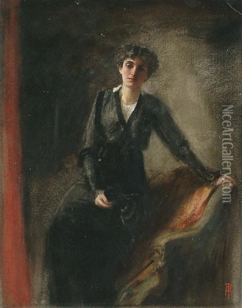 Portrait Of Gladys Beattie-crozier Oil Painting - Percy Anderson