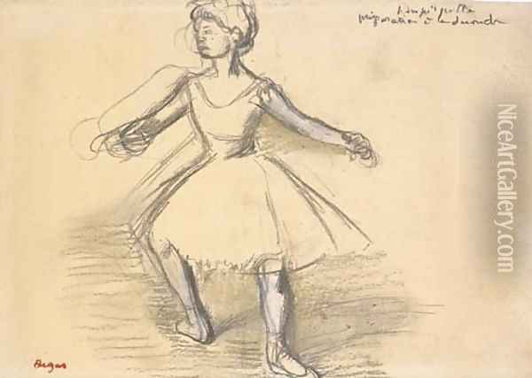 Danseuse 4 Oil Painting - Edgar Degas