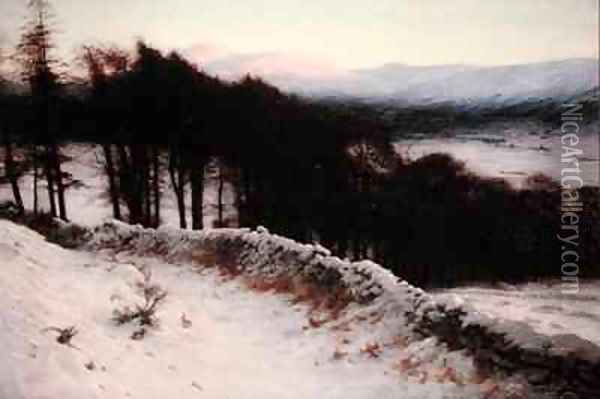 And All the Air a Solemn Silence Holds Oil Painting - Joseph Farquharson