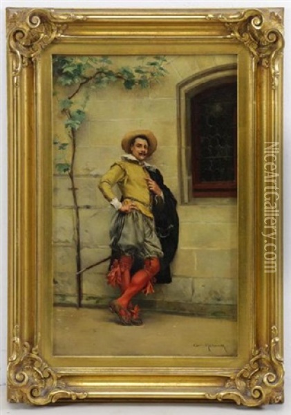Cavalier Oil Painting - Jean Charles Meissonier