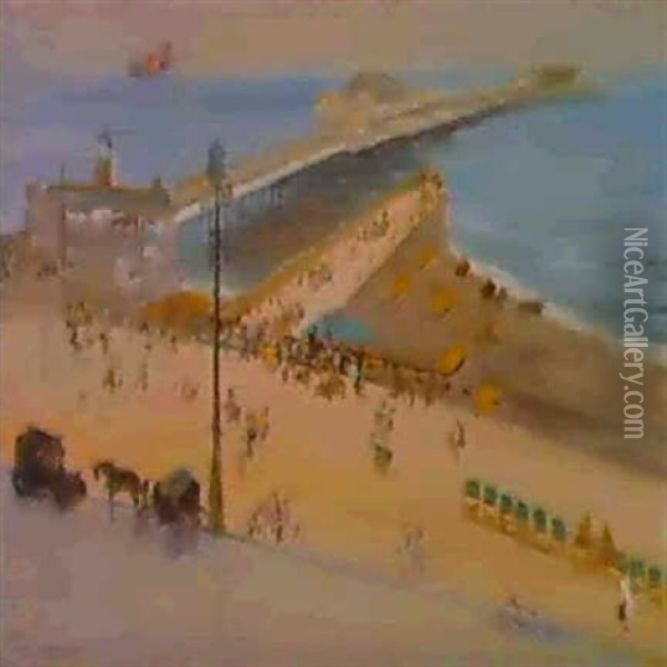 From The Royal Albon, Brighton Oil Painting - John Lavery