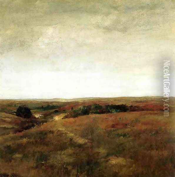 October Oil Painting - William Merritt Chase