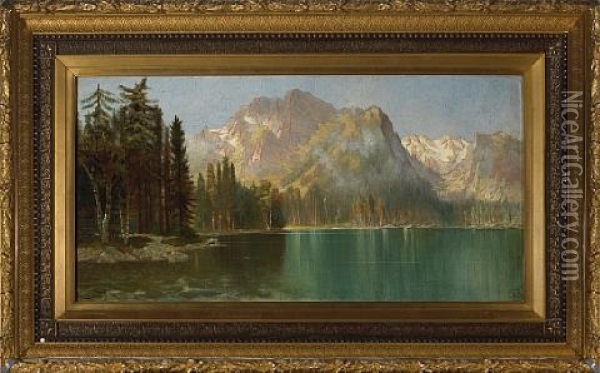 Sierra Landscape Oil Painting - Edwin Deakin