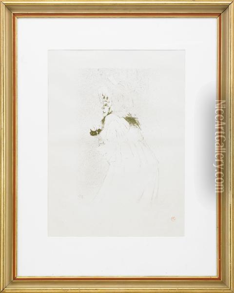 Miss May Belfort Saluant Oil Painting - Henri De Toulouse-Lautrec