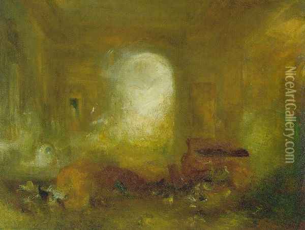 Interior at Petworth 2 Oil Painting - Joseph Mallord William Turner