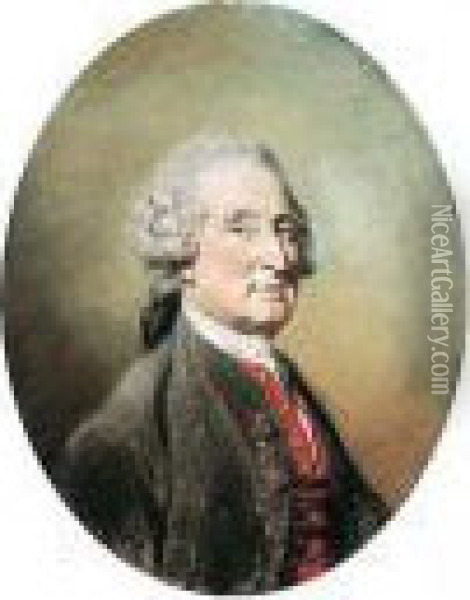 Portrait Of A Gentleman Oil Painting - Hugh Douglas Hamilton