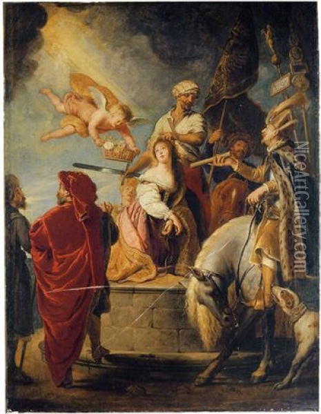 The Marytrdom Of Saint Dorothea Oil Painting - Caspar de Crayer