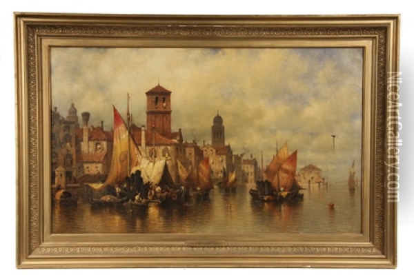 Fondamente Nuove, With The Tower Of The Jesuits Oil Painting - Andrew Fisher Bunner