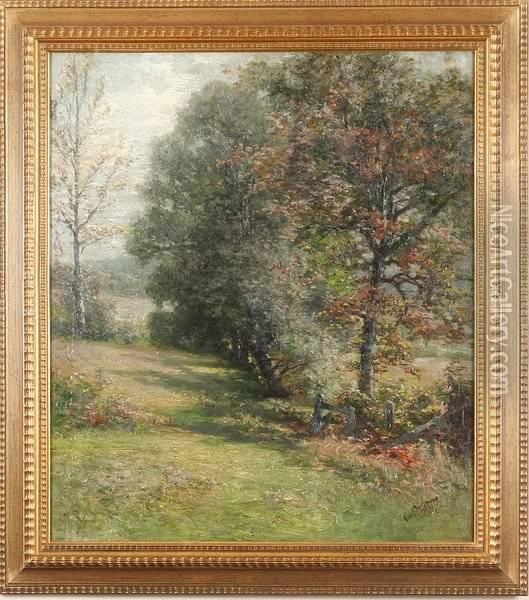 Autumn Landscape Oil Painting - Carl Weber