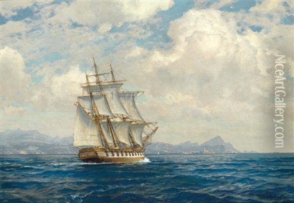Marine Oil Painting - Michael Zeno Diemer