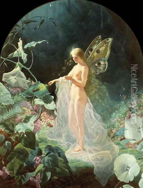 Titania, 1866 Oil Painting - John Simmons