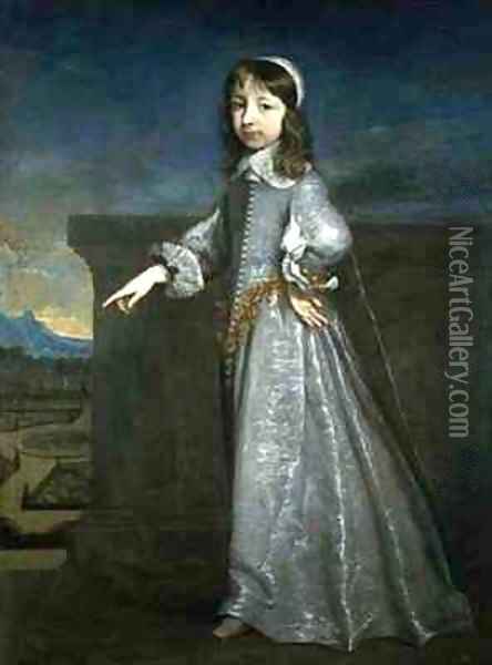 Portrait of the Duc dOrleans as a Young Boy Oil Painting - Justus van Egmont