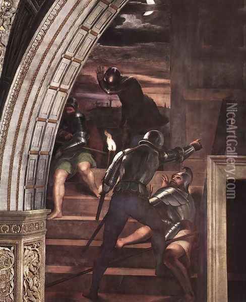 The Liberation of St Peter [detail: 1] Oil Painting - Raphael