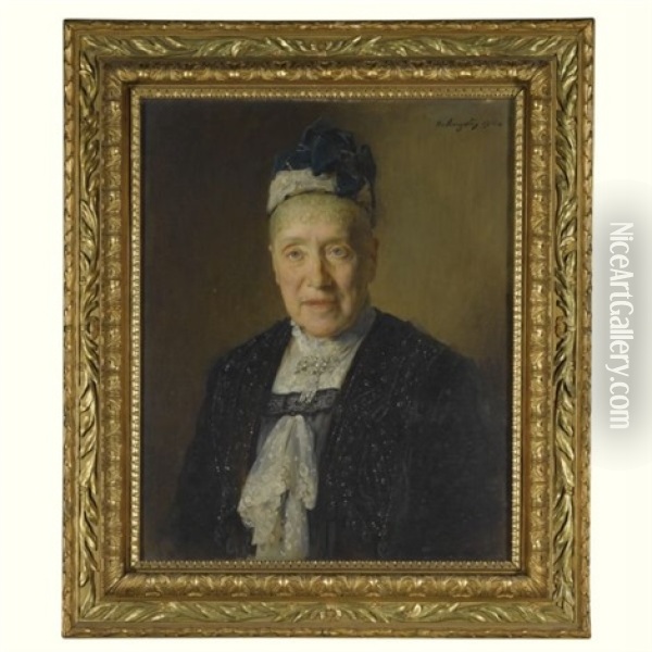 Princess Marie Zu Hohenlohe-schillingsfurst Oil Painting - Heinrich von Angeli