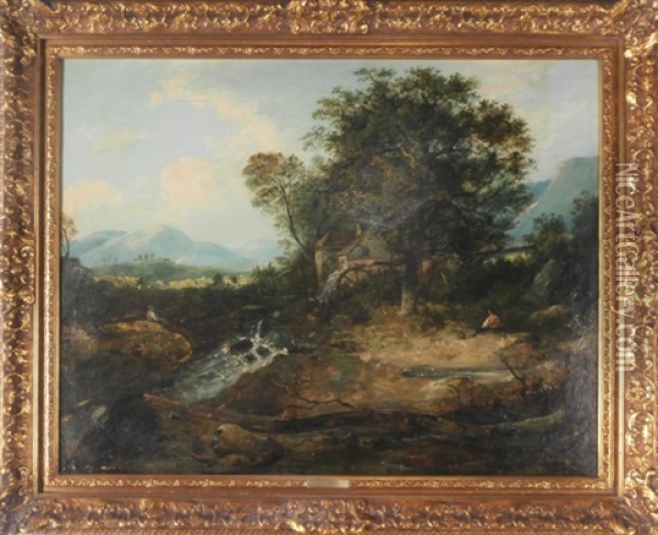 Near Llangotten Oil Painting - William Henry Crome