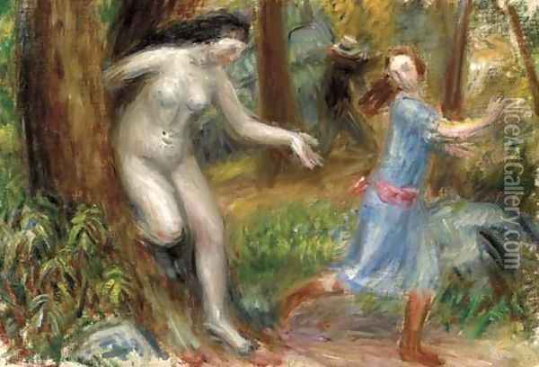 Nymph Series Oil Painting - William Glackens