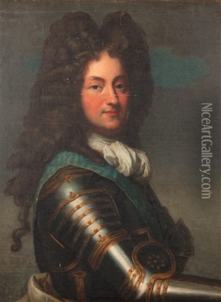 Portrait Du Regent Philippe D'orleans Oil Painting - Jean-Baptiste Santerre