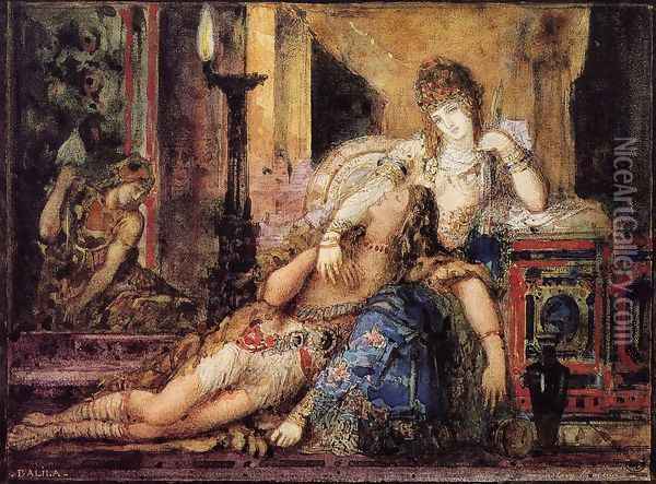 Samson and Dalila Oil Painting - Gustave Moreau