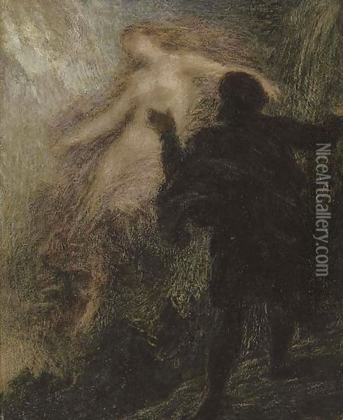 Diana au bain Oil Painting - Ignace Henri Jean Fantin-Latour