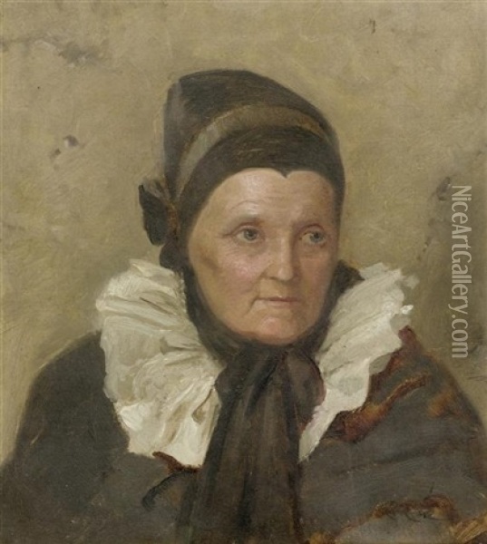 Bildnis Einer Frau Oil Painting - Raphael Ritz