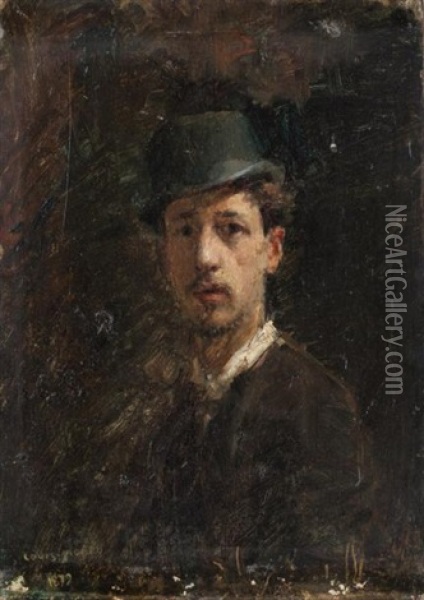 Autoportrait Presume Oil Painting - Louis Picard