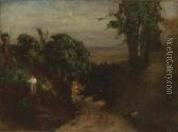 Albano, Italy Oil Painting - George Inness