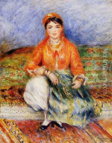 Algerian Girl Oil Painting - Pierre Auguste Renoir