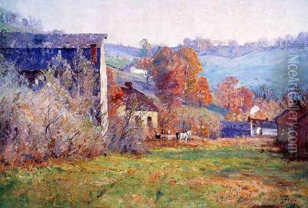 The Old Mills Oil Painting - Theodore Clement Steele