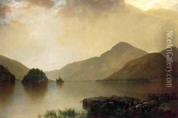 Lake George Oil Painting - John Frederick Kensett