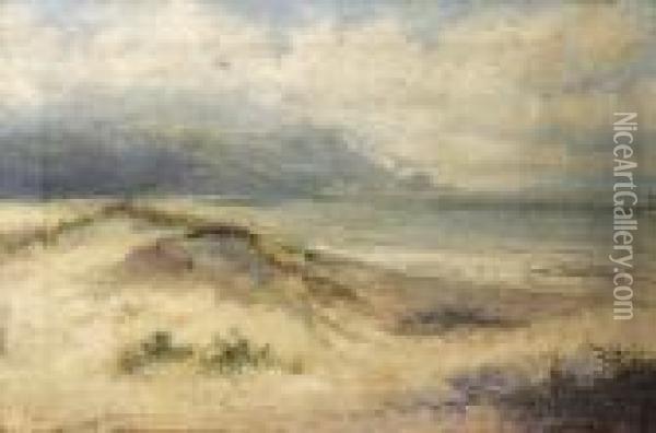 Deserted Beach Oil Painting - William Langley