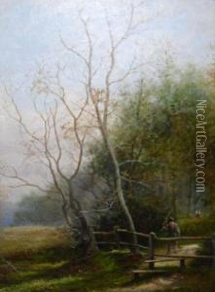 The Edge Of The Wood, Sutton Park Oil Painting - John Bates Noel