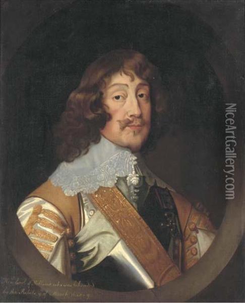 Portrait Of Henry Rich Oil Painting - Sir Anthony Van Dyck