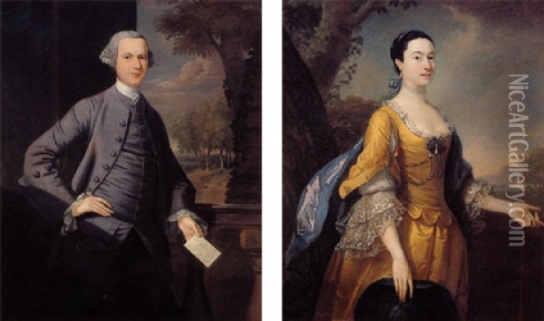 Portrait Of Mr. James Hilhouse Of Cornwallis House, Clifton Oil Painting - Thomas Hudson