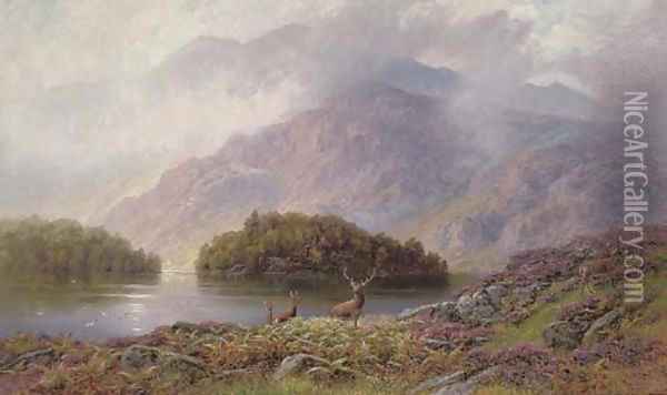 Ellen's Isle, Loch Katrine Oil Painting - Charles Stuart